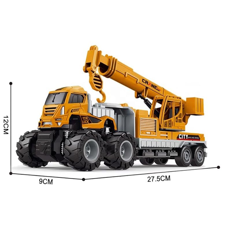 1:43 Metal Head Construction Crane Truck Toys