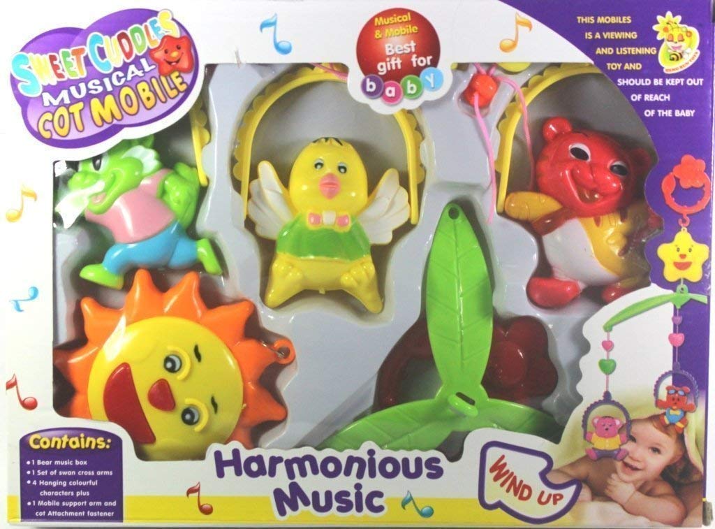 5 pcs Lovely Colorful Musical Hanging Rattle Toys