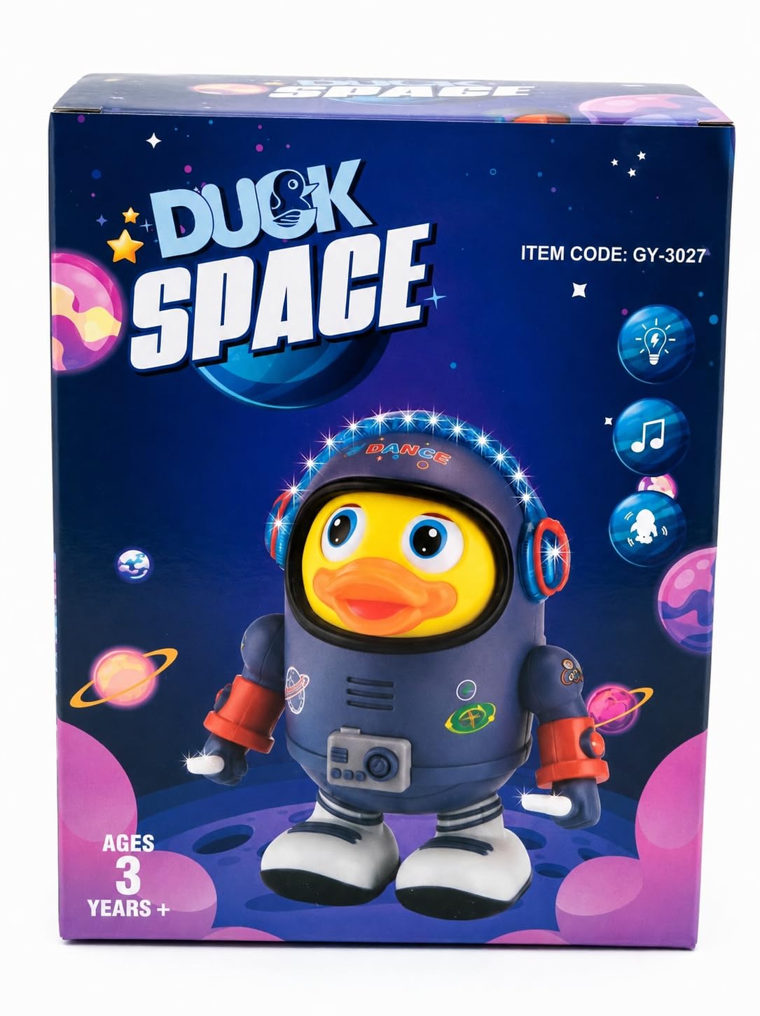 Space Duck Dancing Toy with LED Lights & Music