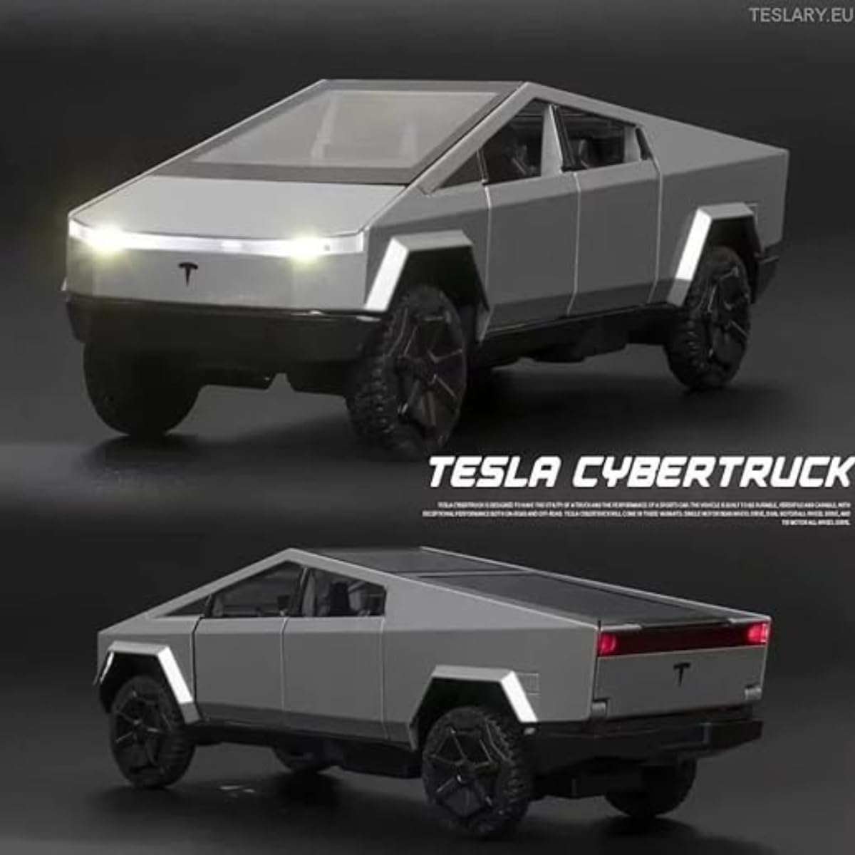 Tesla Cyber Truck 1:36 Model Car Exclusive Alloy Metal Pull Back Die-cast Car