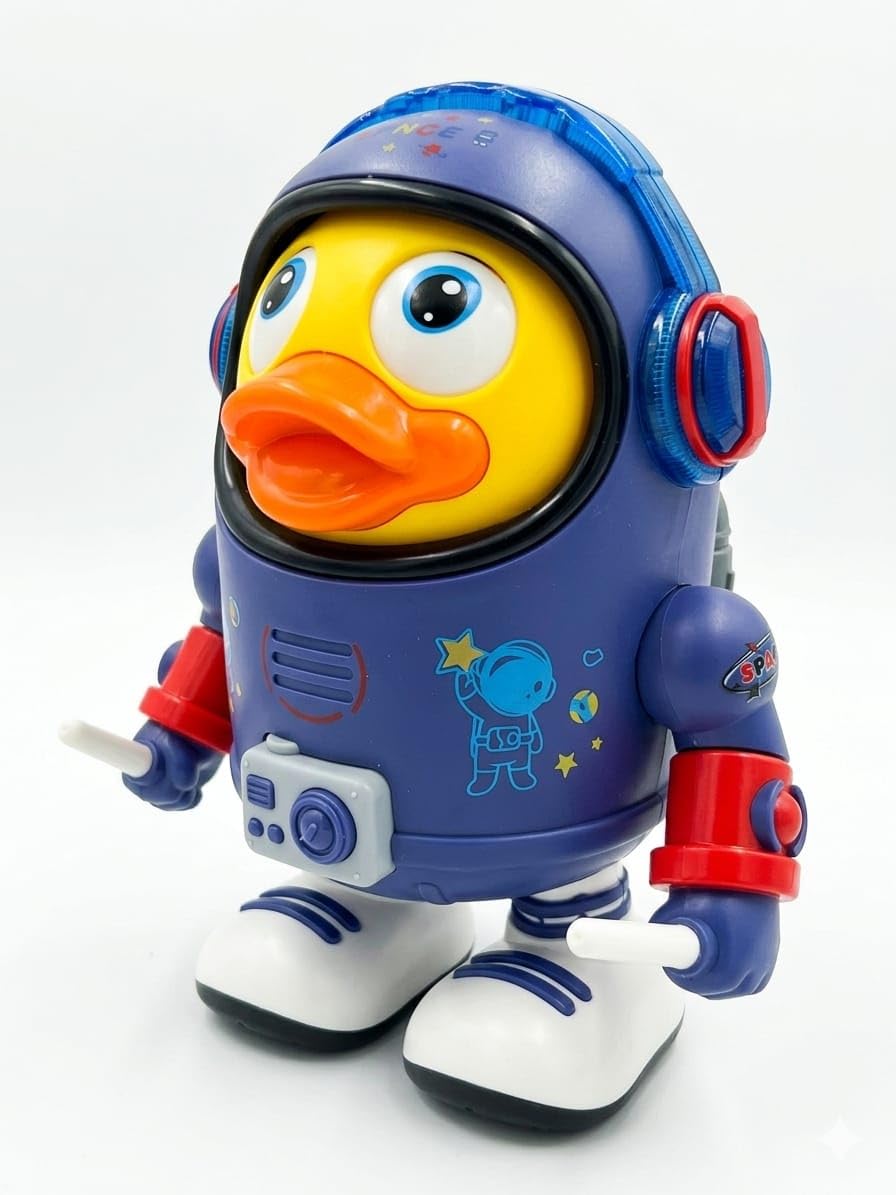 Space Duck Dancing Toy with LED Lights & Music