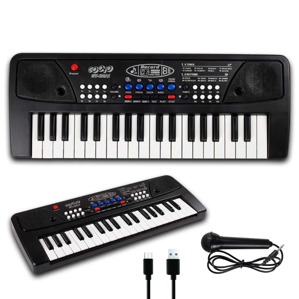 37-Key Kids Keyboard Piano with Microphone