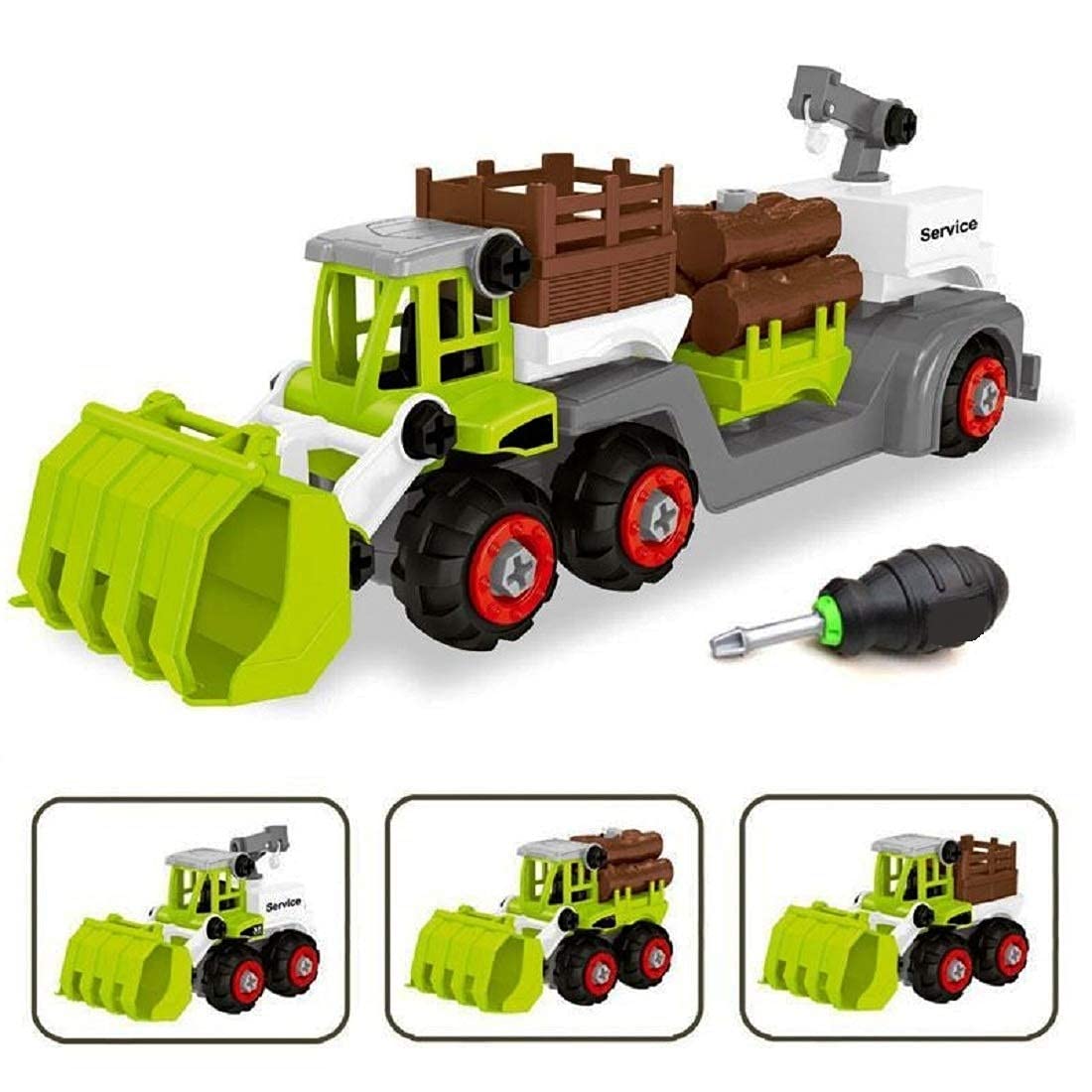 Farmer Truck Friction Powered 3 in 1 Farm Truck Toys
