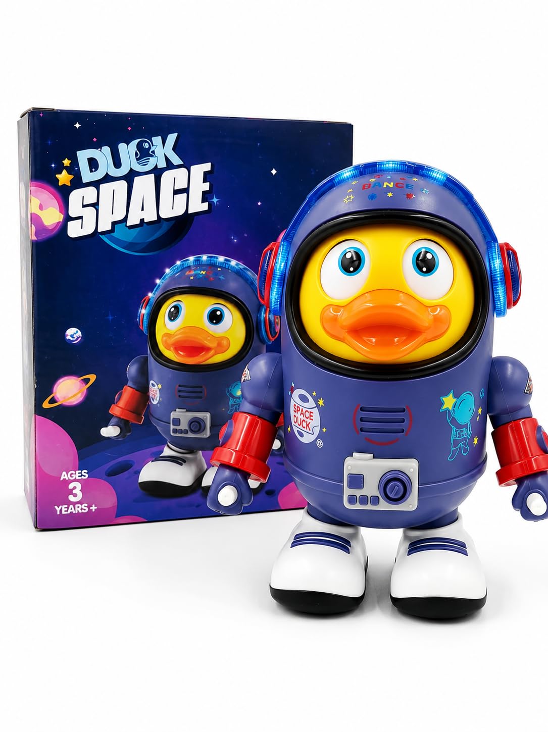 Space Duck Dancing Toy with LED Lights & Music