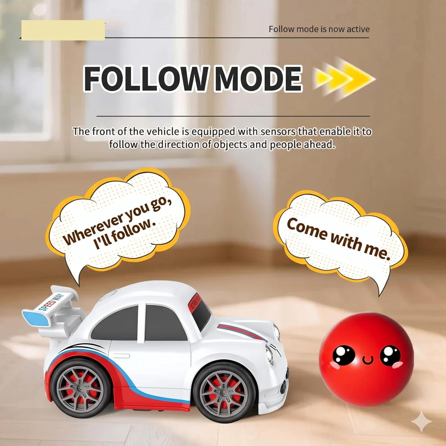 RC Intelligent Sensor Stunt Car Toy for Kids