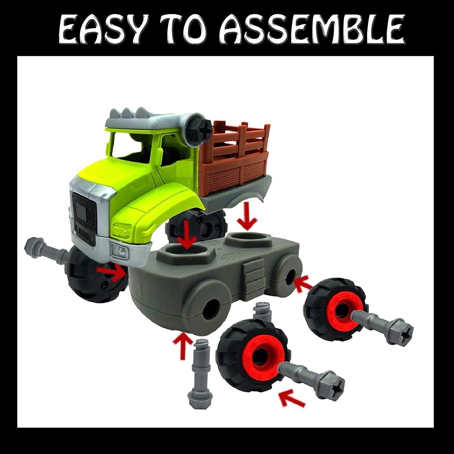 Farmer Truck Friction Powered 3 in 1 Farm Truck Toys