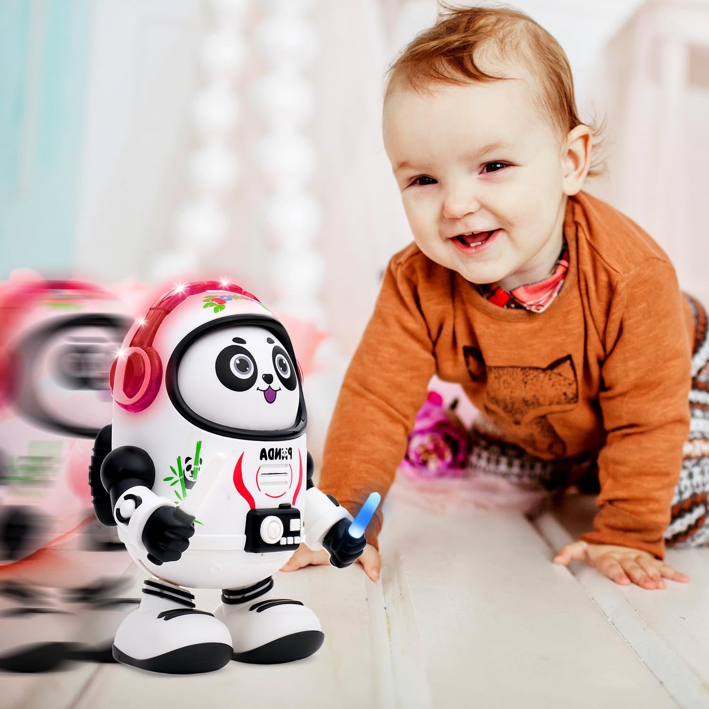 Dancing Space Panda Toy with Lights Sound and Music