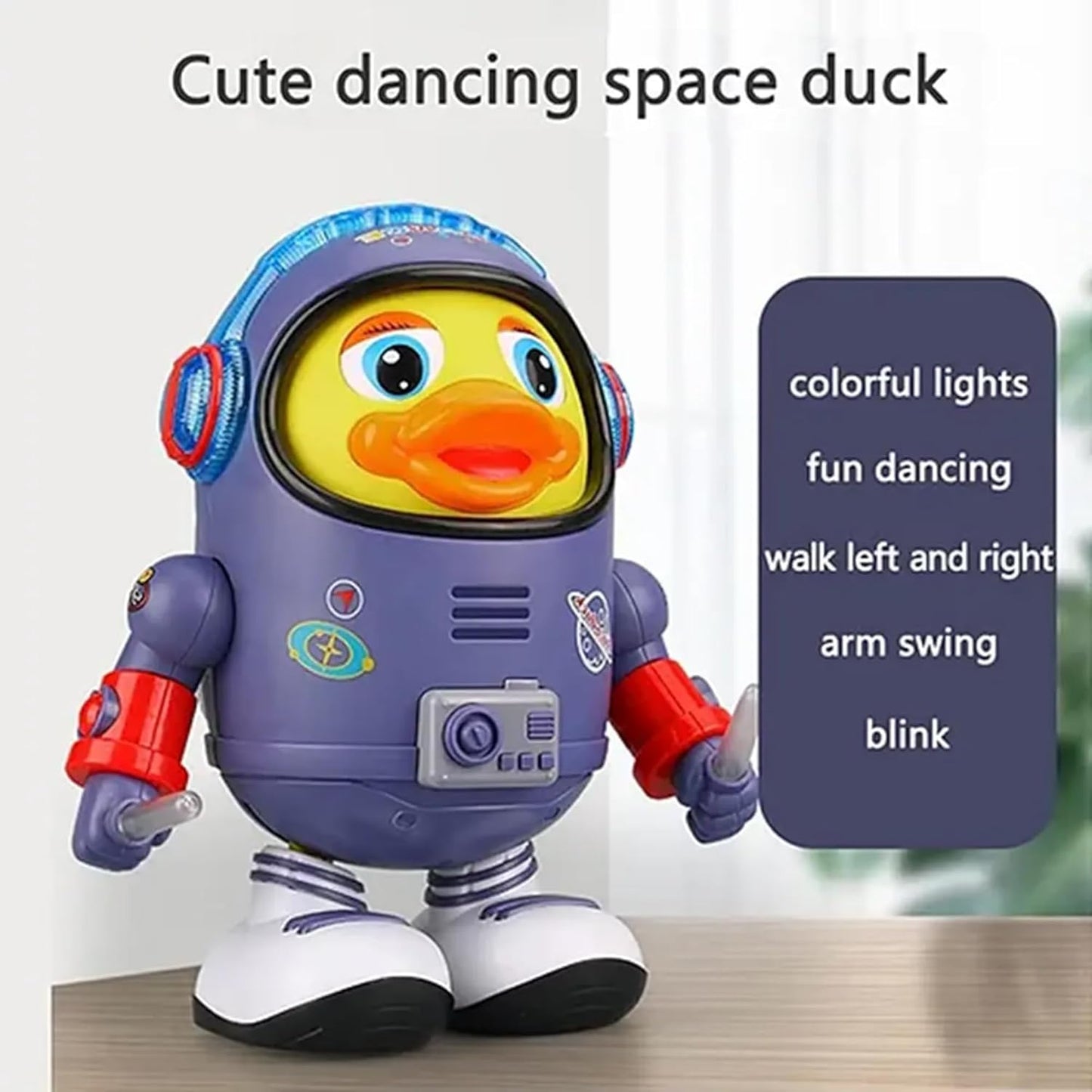 Space Duck Dancing Toy with LED Lights & Music