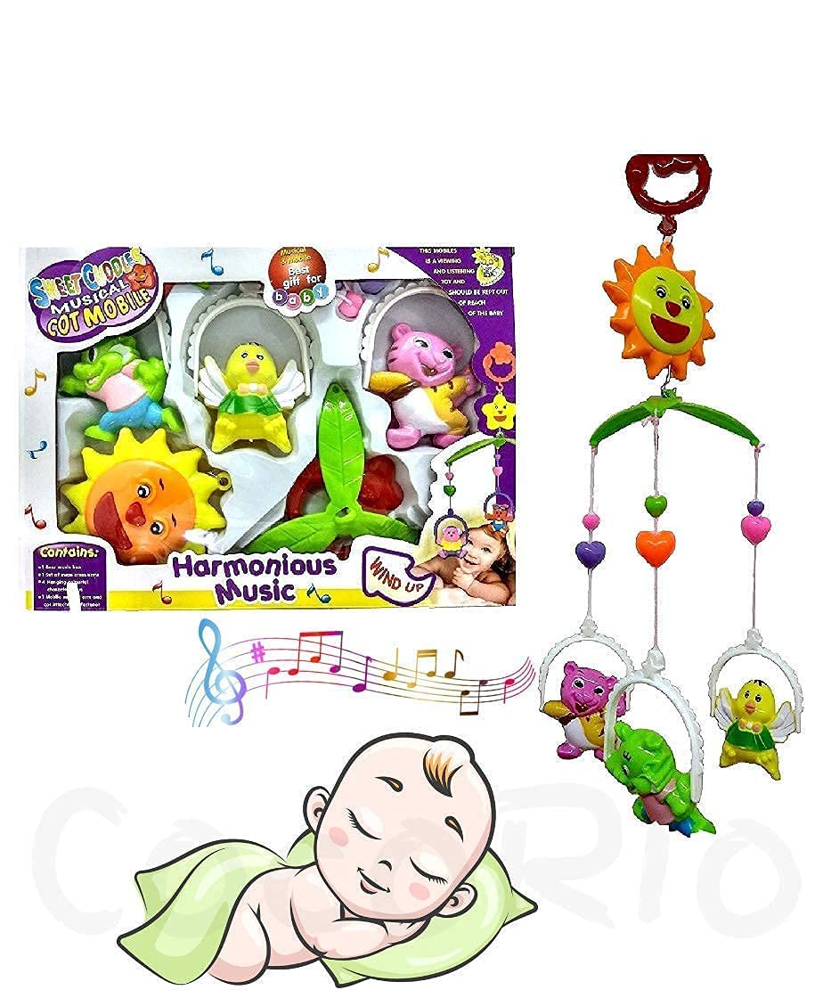 5 pcs Lovely Colorful Musical Hanging Rattle Toys