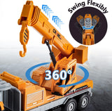 1:43 Metal Head Construction Crane Truck Toys
