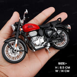 Royal Enfield 1:15 Scale Diecast Motorcycle Model Toy, Pull Back Action, Bullet Bike