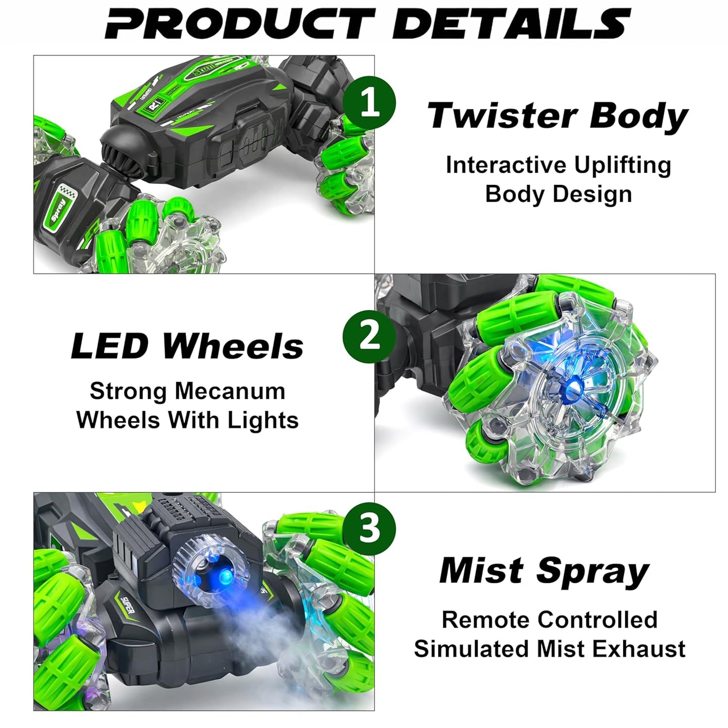 Watch Twisting Stunt RC Spray Car