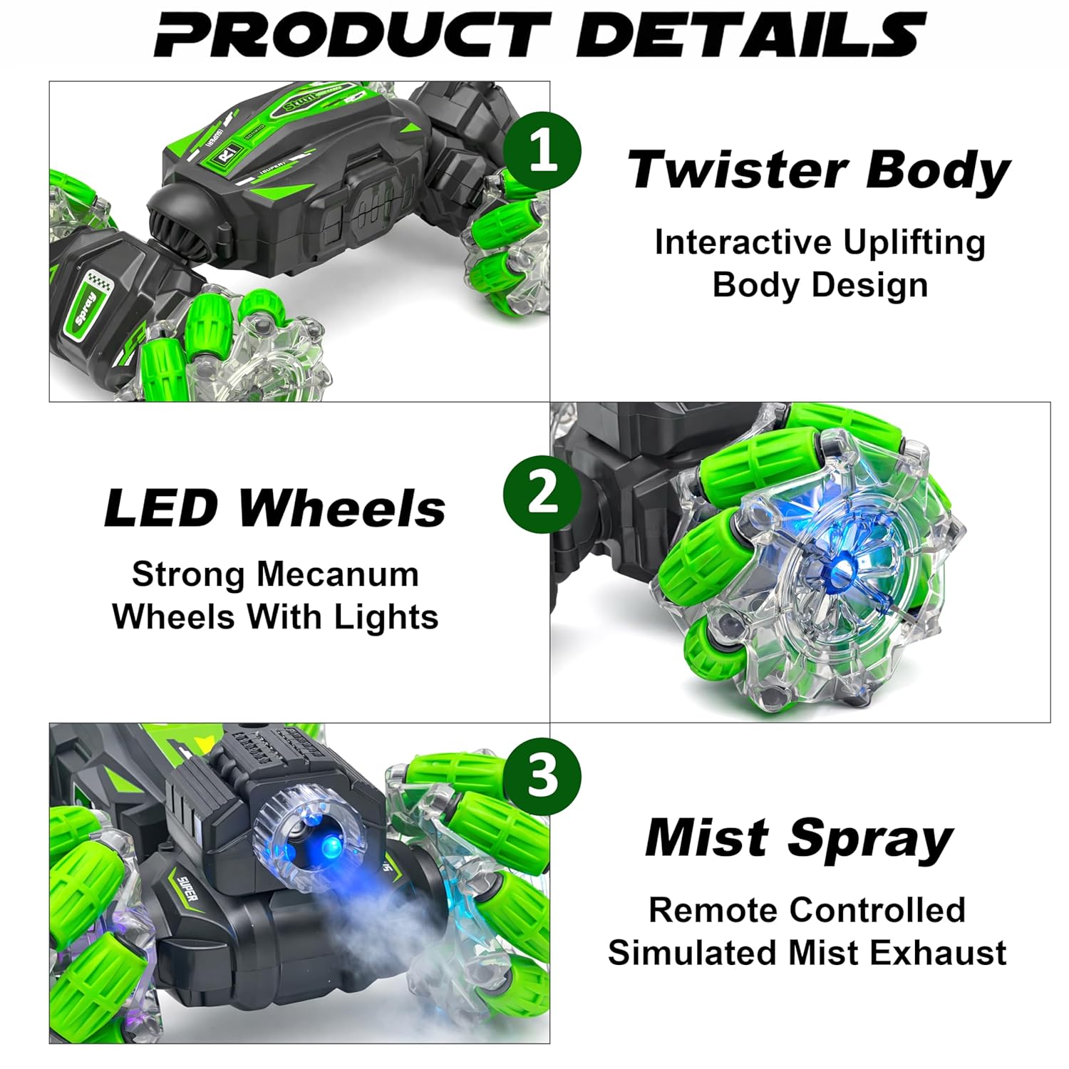 Watch Twisting Stunt RC Spray Car