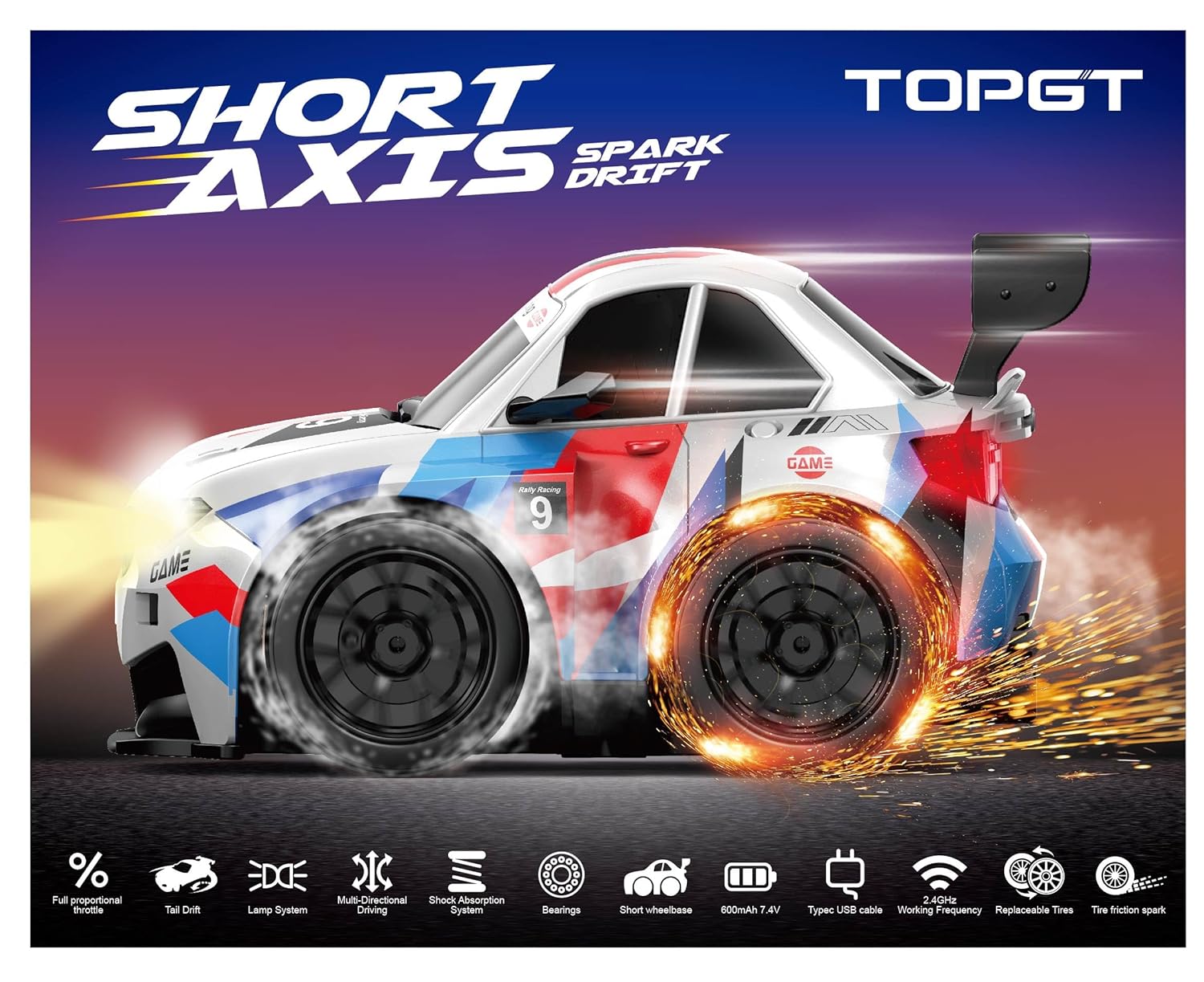 B-M-W M4 Cool Spark Remote Control Racing Car