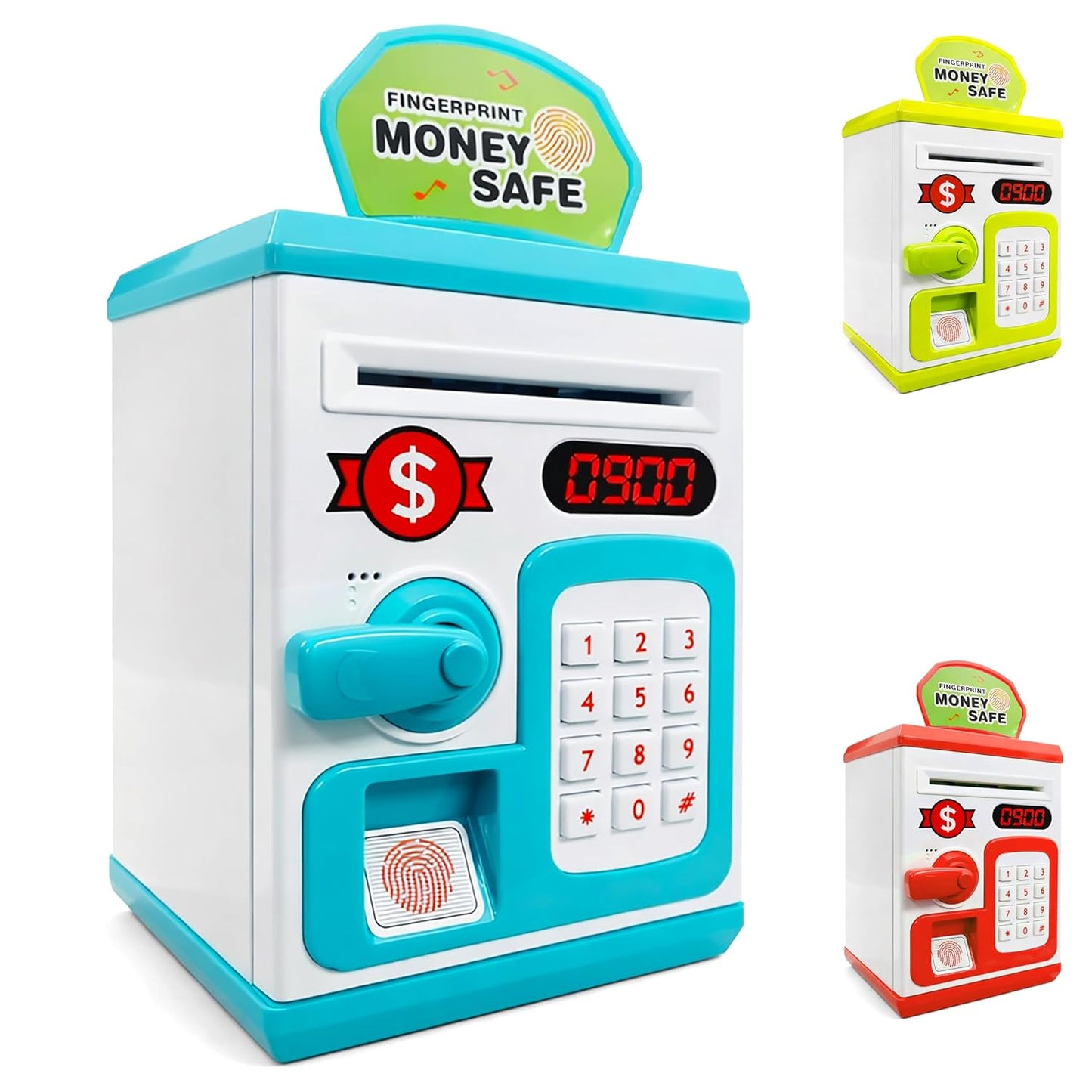 Money Bank with Fingerprint Sensor & Password Protection Feature Toy