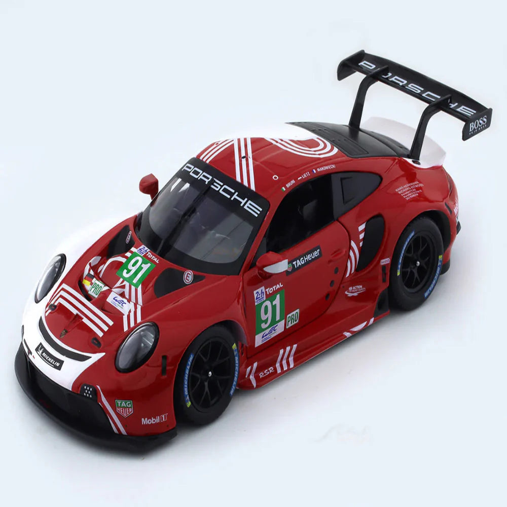 Bburago 2020 Porsche 911 RSR LM 1:24 Bburago licensed diecast Scale Model car