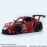 Bburago 2020 Porsche 911 RSR LM 1:24 Bburago licensed diecast Scale Model car