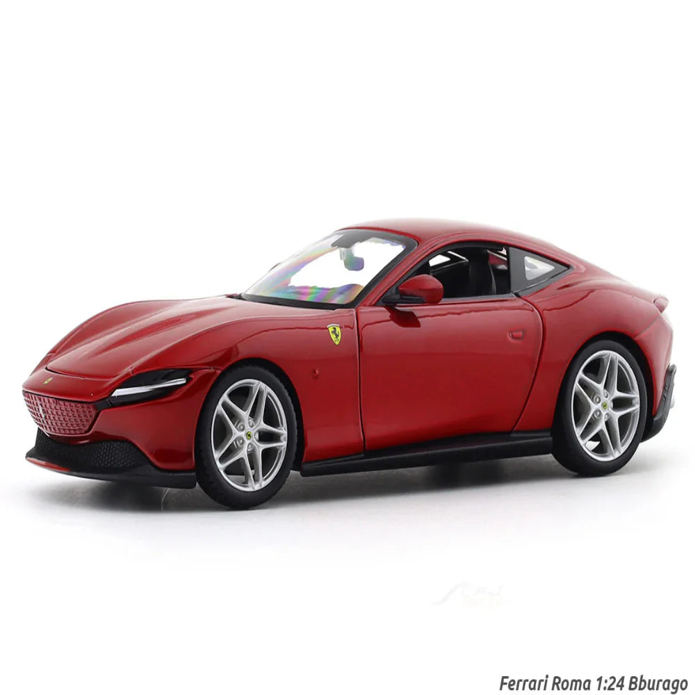 Bburago Ferrari Roma with Acrylic case 1:24 Bburago licensed diecast Scale Model car collectible