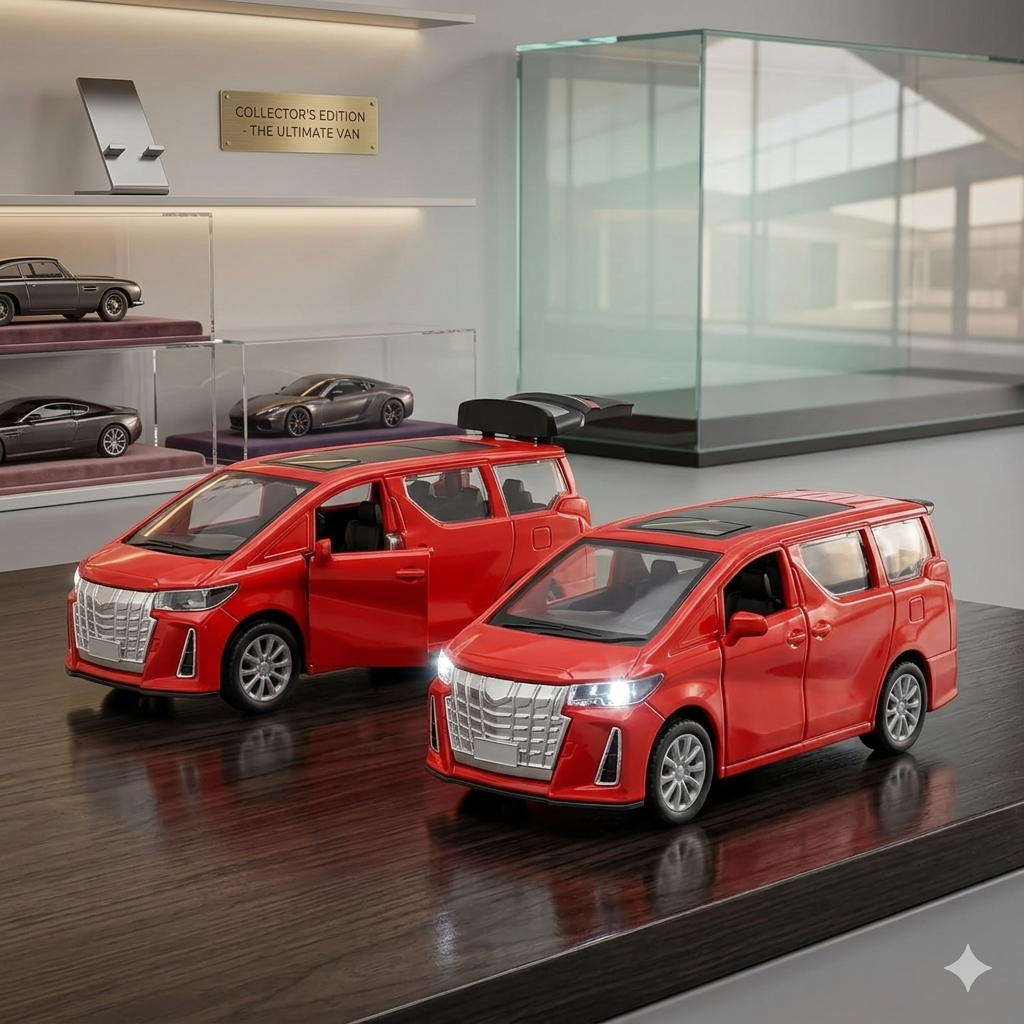 1:32 Scale Alphard Toy Car – Toyota Die-Cast Mini Metal Pull Back