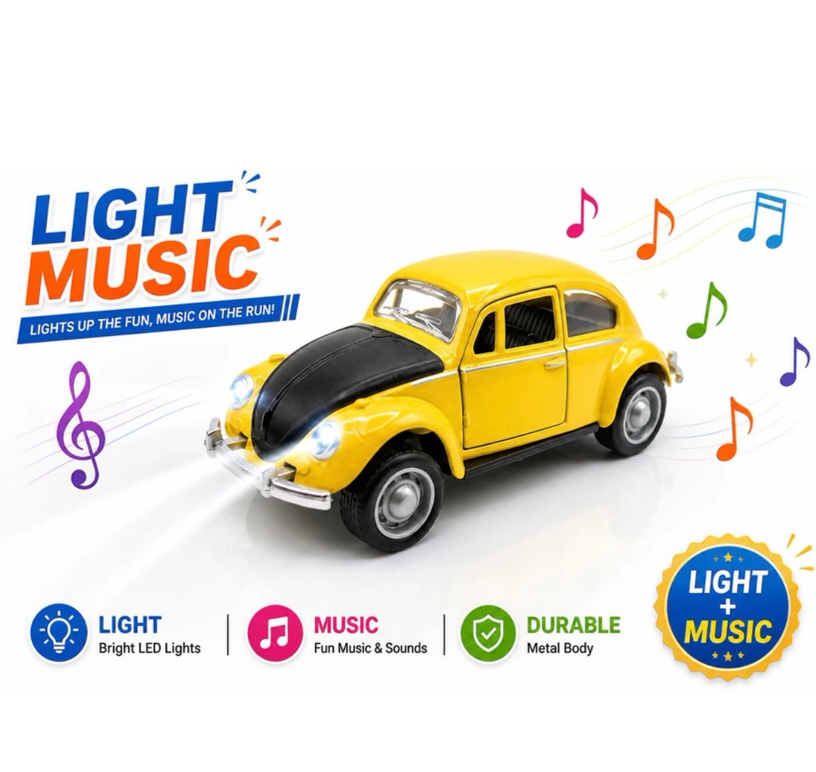1:32 scale Volkswagen Beetle Die-Cast Collectible Car Model