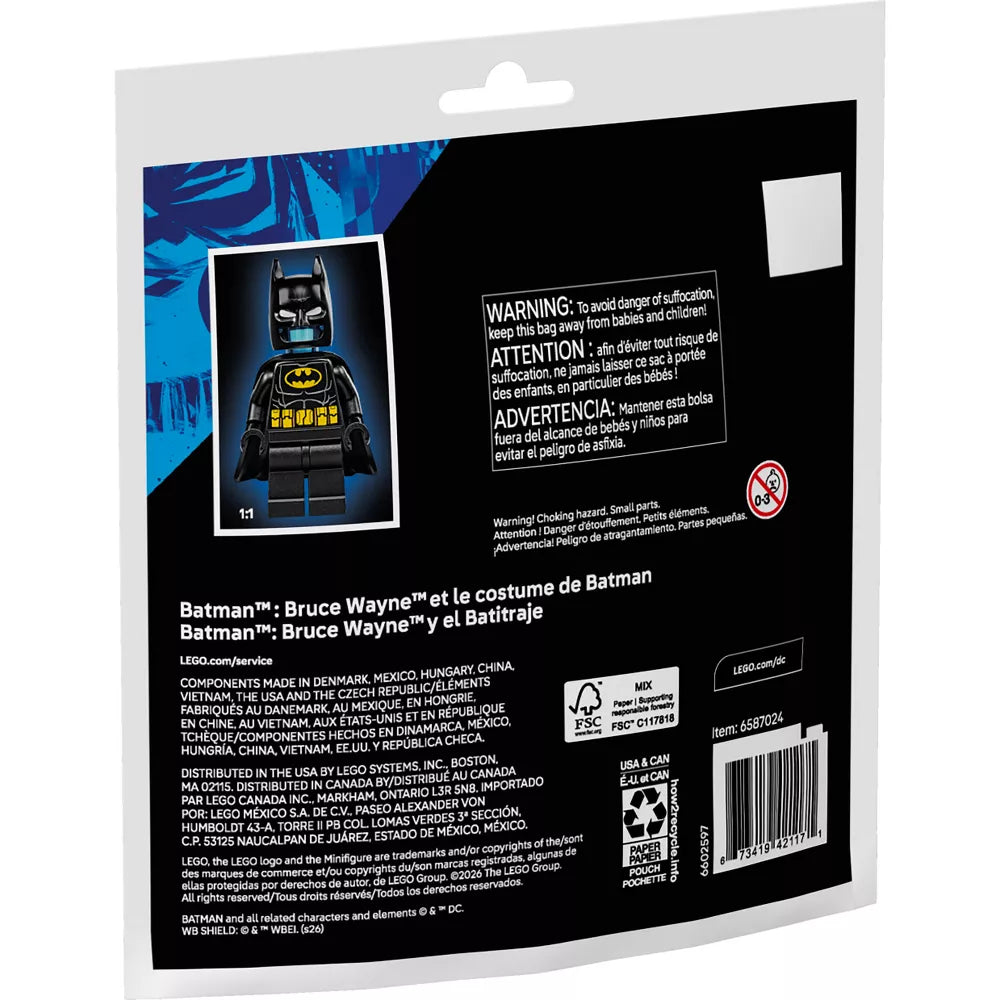 Lego 30726 Recruitment Bags Batman: Bruce Wayne And The Batsuit (35 Pieces)