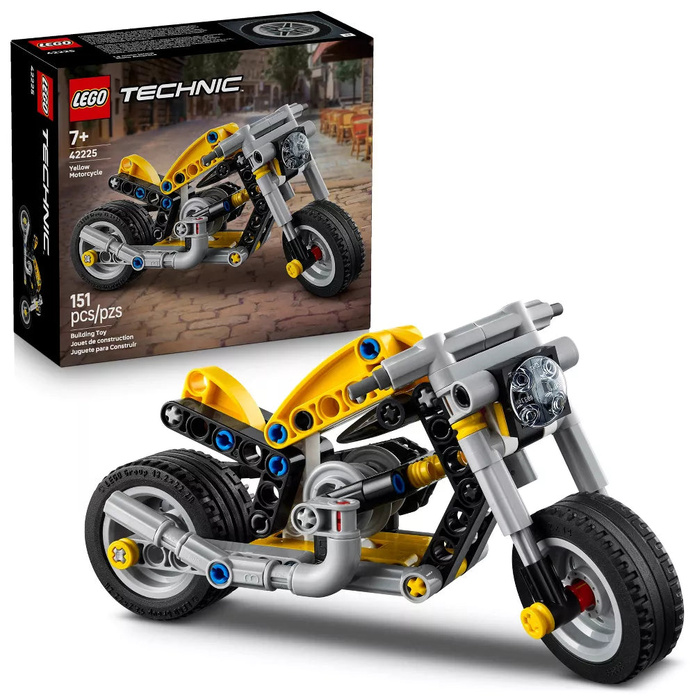 Lego 42225 Technic Yellow Motorcycle (151 Pieces)