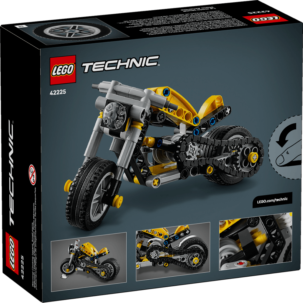 Lego 42225 Technic Yellow Motorcycle (151 Pieces)