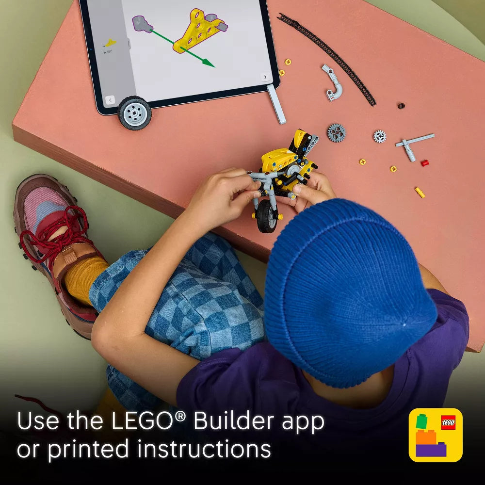 Lego 42225 Technic Yellow Motorcycle (151 Pieces)