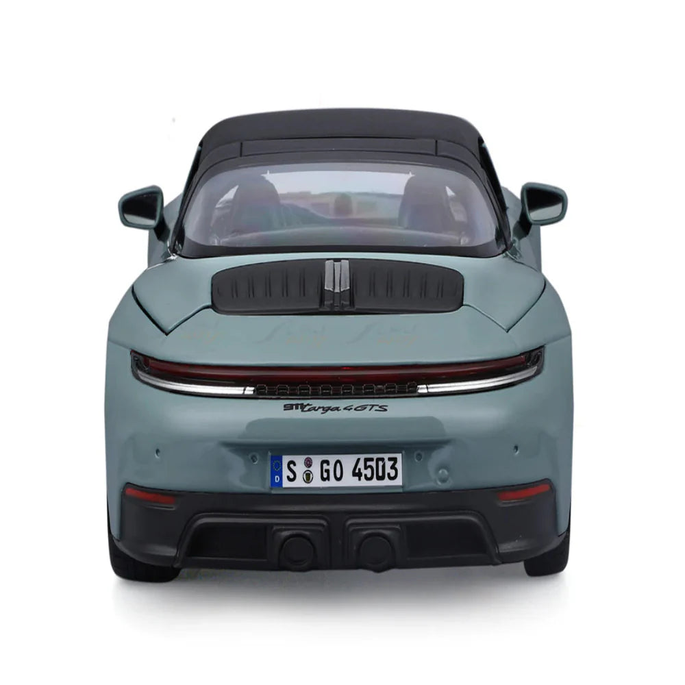 Maisto 2025 Porsche 911 992.2 Targa 4 GTS Hybrid Aventurine Green 1:18 Maisto Licensed Diecast Scale Model Car Collectible