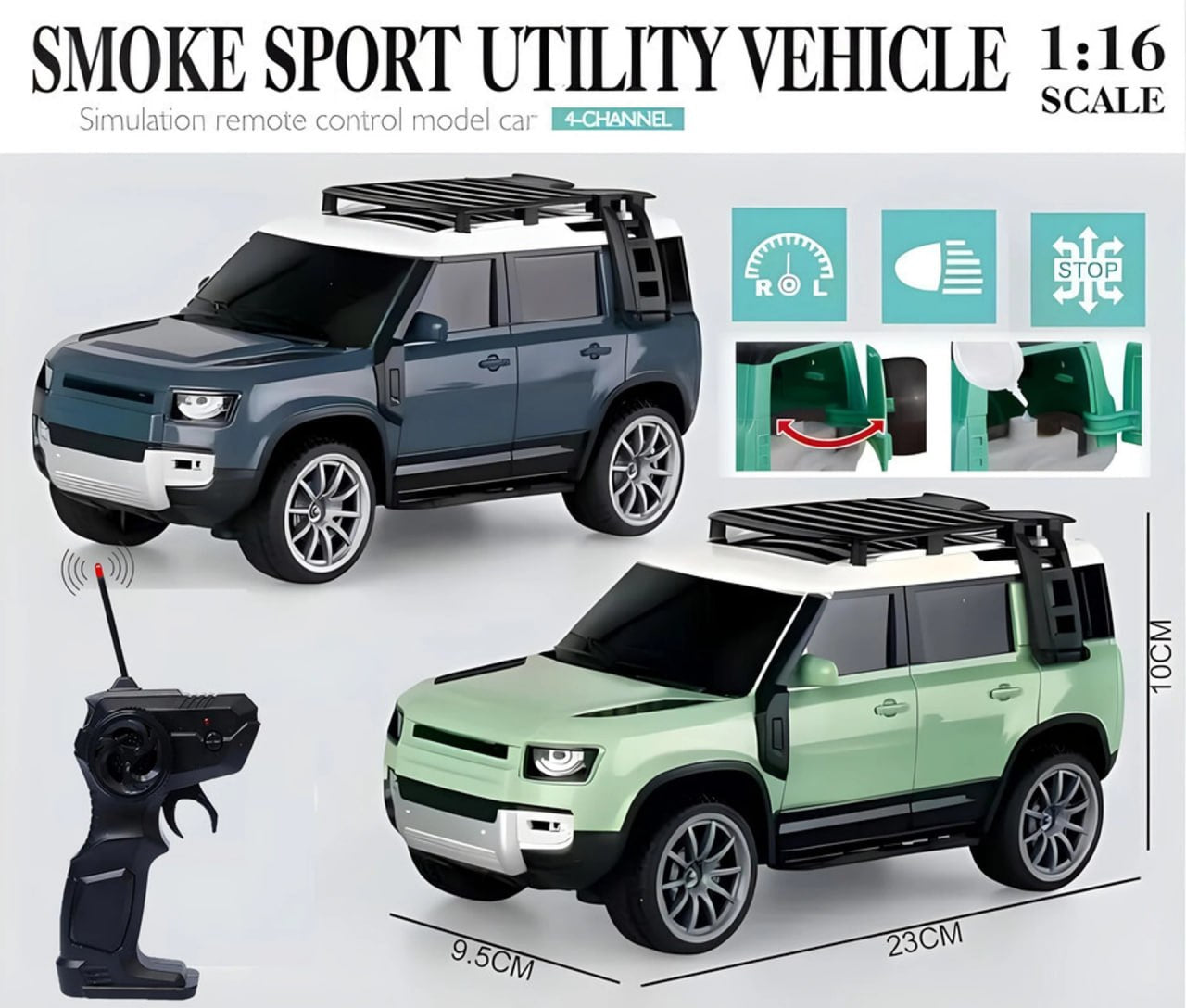 Defender Remote Control Car With Smoke