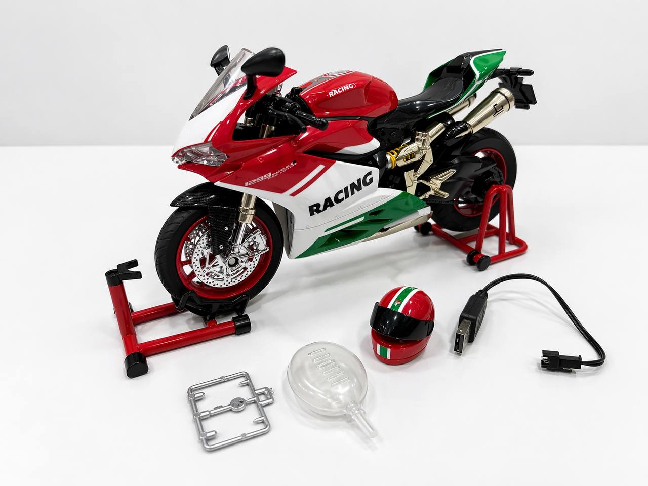 RACING DUCATI PANIGALE DIECAST BIKE 8678B