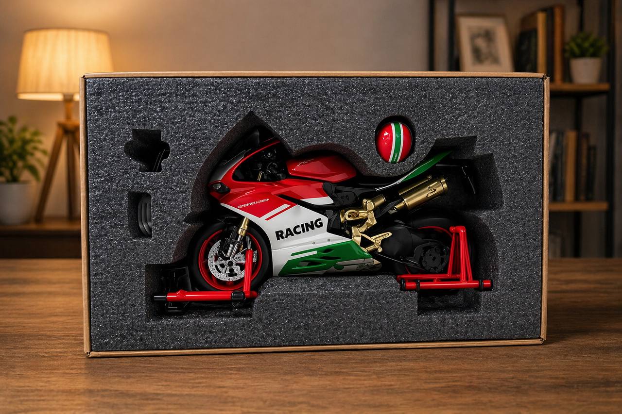 RACING DUCATI PANIGALE DIECAST BIKE 8678B