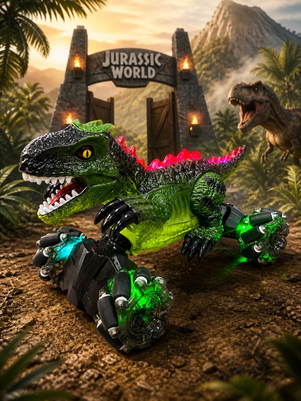 RC Dinosaur Stunt Race Car LH-C097
