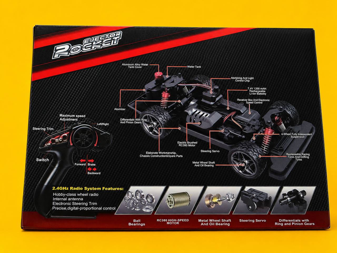 Hobby Grade Ejector Rocket RC Car - HS16351