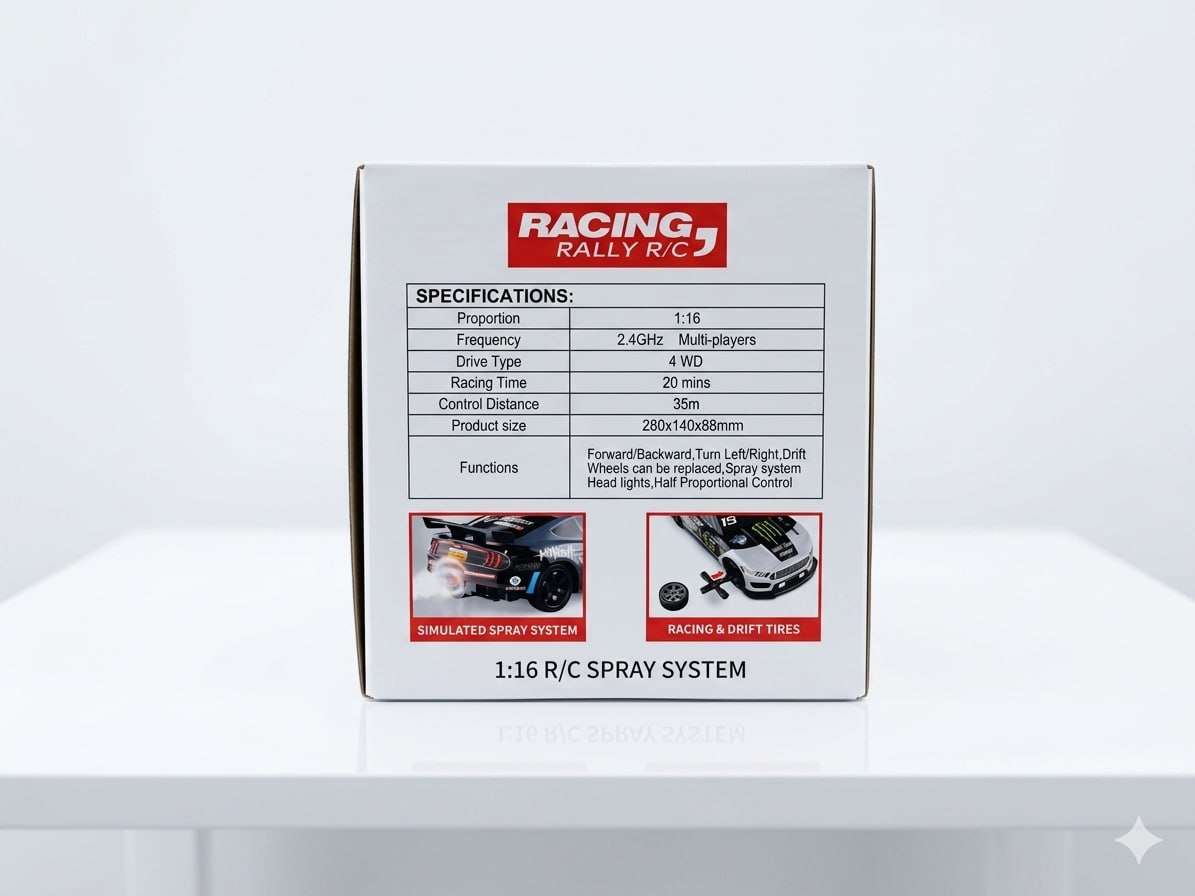 1:16 Scale Rechargeable 4WD Drift Car
